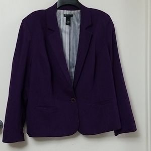 Lane Bryant purple blazer